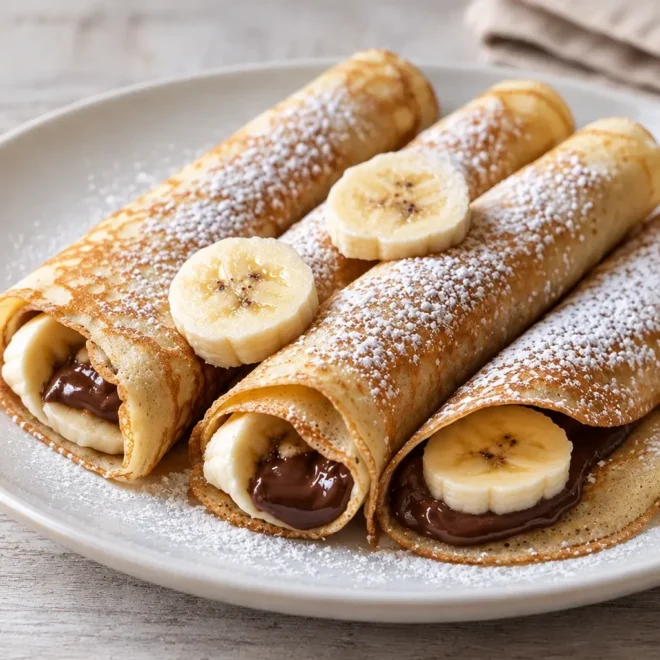 Recette de crêpes au Nutella, fines et faciles
