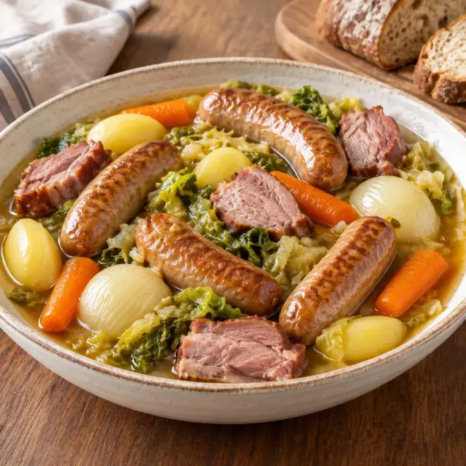 Recette de potée aux saucisses facile et fondante