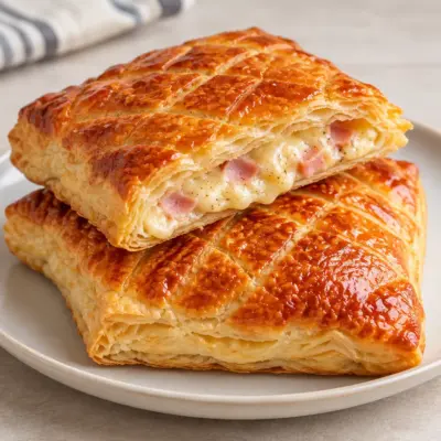 Recette feuilletés jambon fromage faciles et dorés