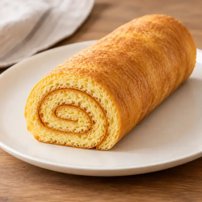 Recette génoise roulée moelleuse et dorée