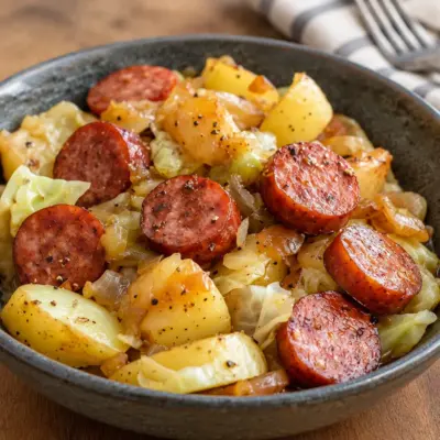 Recette kielbasa pommes de terre et chou facile