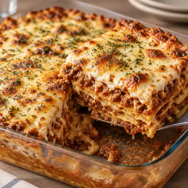 Recette lasagnes à la viande fondantes et gratinées