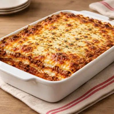 Recette lasagnes bolognaise fondantes et gratinées