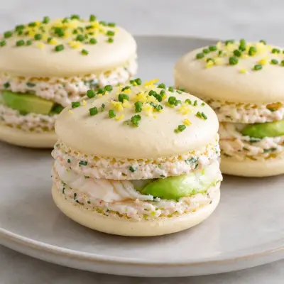 Recette macarons salés au crabe et citron