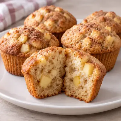 Recette muffins aux pommes facile et moelleuse