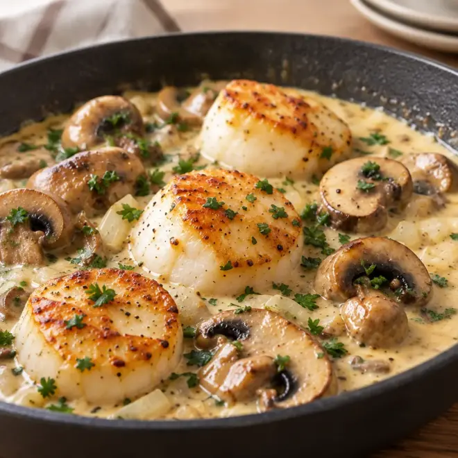 Recette noix de Saint-Jacques facile à la crème
