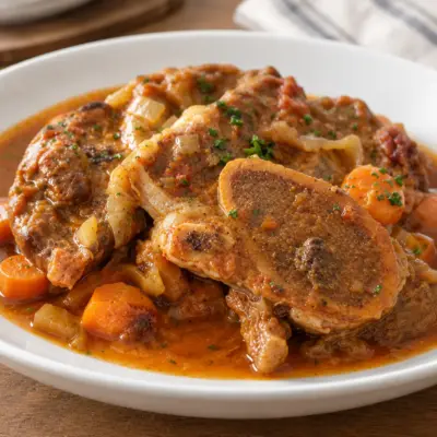 Recette osso buco, veau braisé fondant