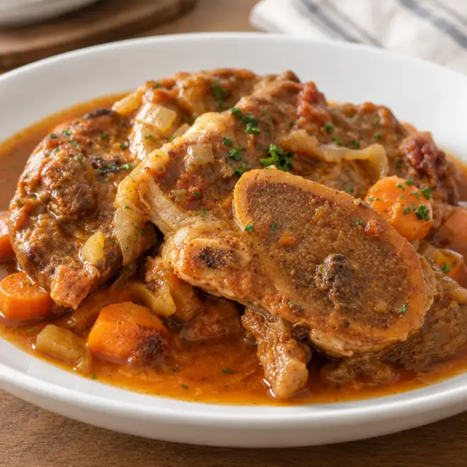 Recette osso buco, veau braisé fondant