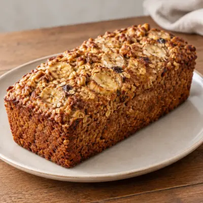 Recette pain à la banane, noix et avoine