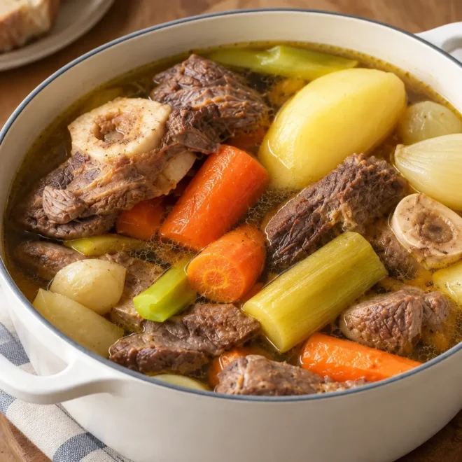 Recette pot-au-feu : bœuf fondant et bouillon clair