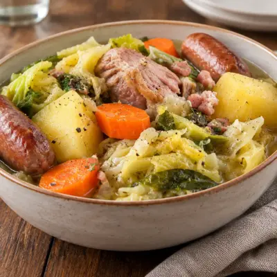 Recette potée de porc facile au chou