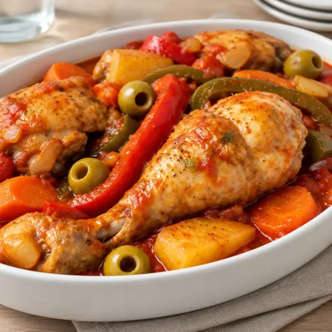 Recette poulet sauce tomate facile en cocotte