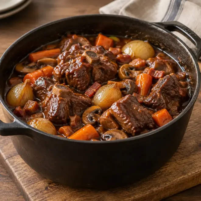 Recette queue de bœuf fondante à la bière brune