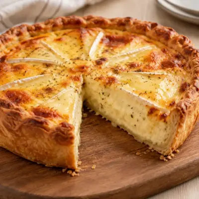 Recette quiche au brie crémeuse et dorée