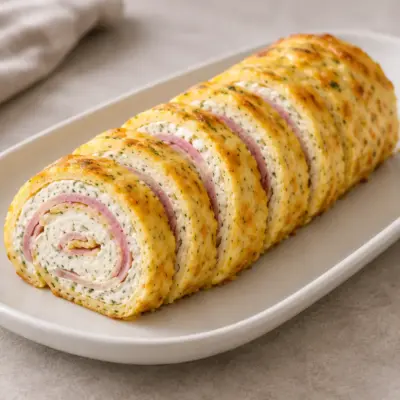 Recette roulade jambon-fromage facile et dorée