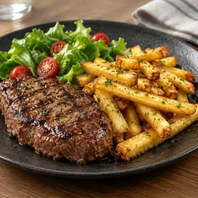 Recette steak-frites, méthode française maison