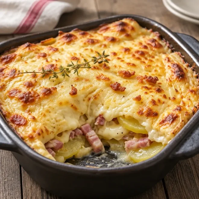 Recette tartiflette facile au reblochon gratiné