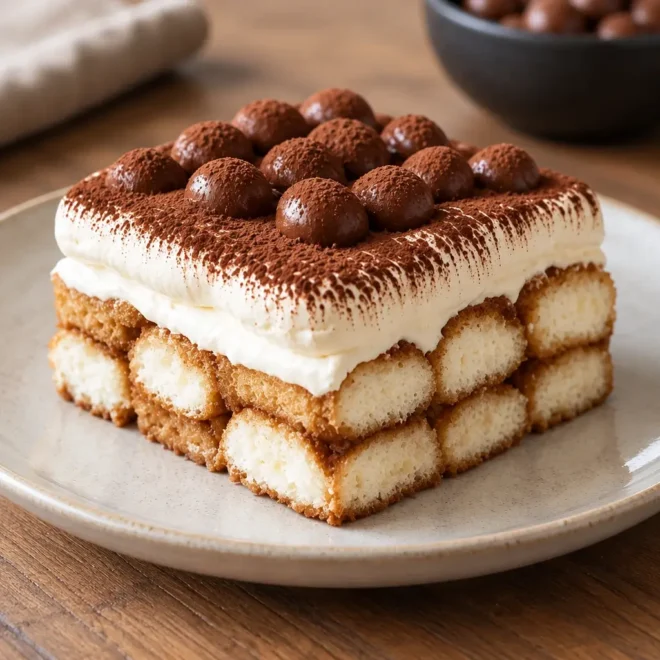 Tiramisu classique, crémeux et bien structuré