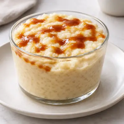 Riz au lait au caramel facile et crémeux