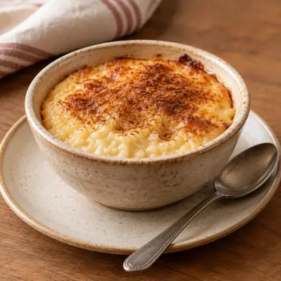 Riz au lait au four crémeux et facile