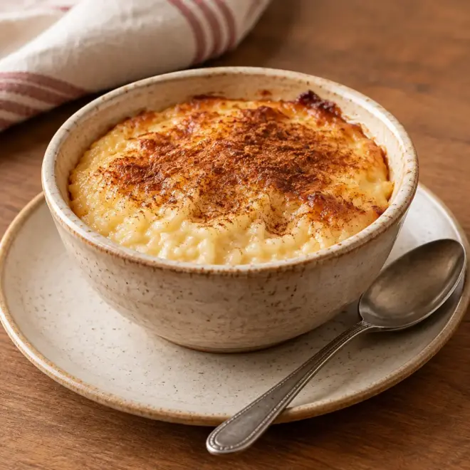 Riz au lait au four crémeux et facile