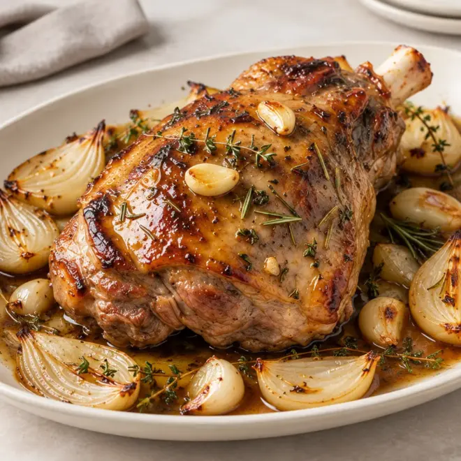 Rôti d’agneau recette facile aux herbes