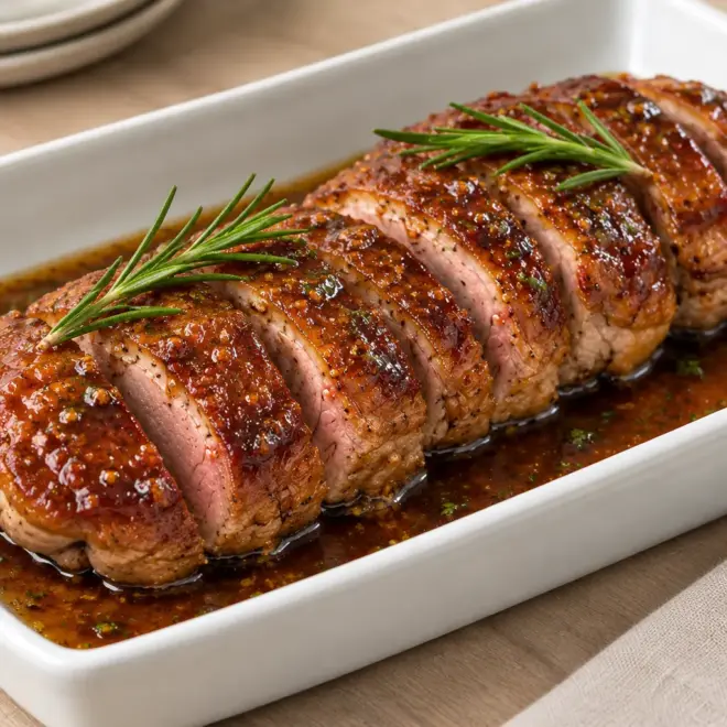 Rôti de magrets de canard au miel