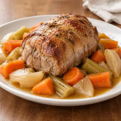 Rôti de veau recette aux légumes fondants