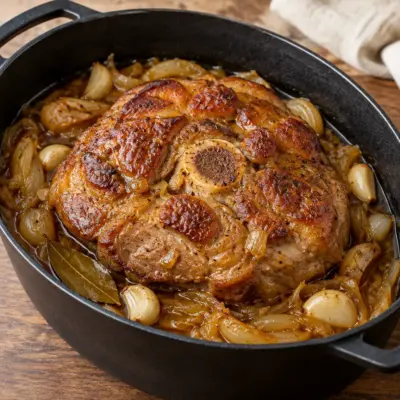 Rouelle de porc confite facile et fondante