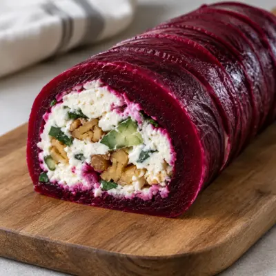 Roulade de betterave recette froide et colorée