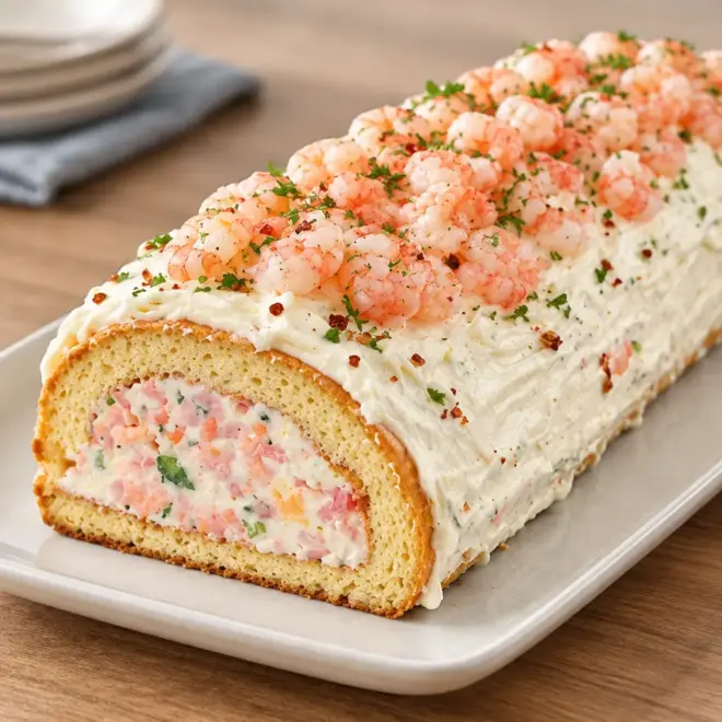 Roulade de crevettes facile et crémeuse