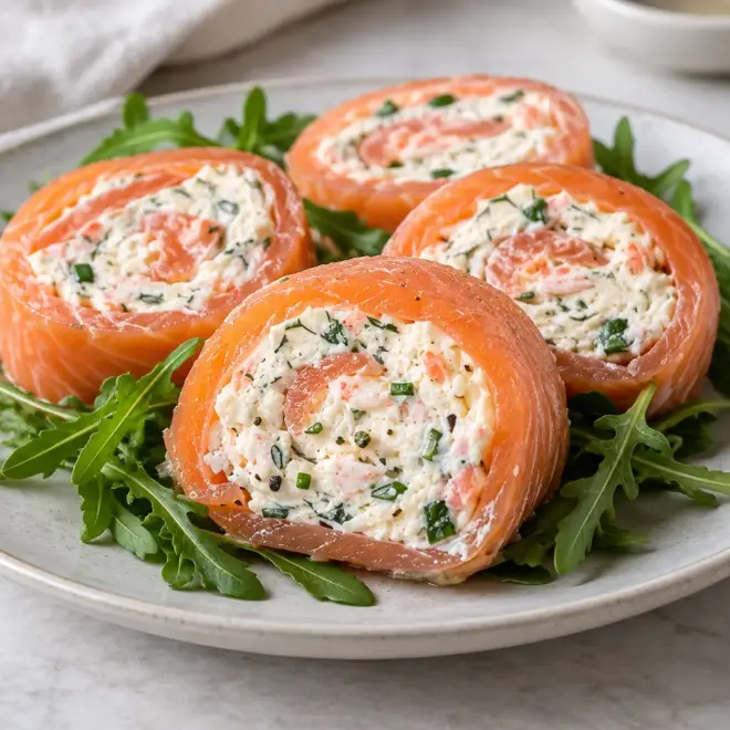 Roulade de saumon fumé : recette au crabe