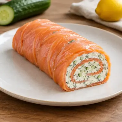 Roulade de saumon fumé facile et fraîche