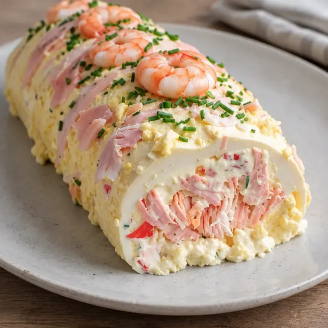 Rouleau fruits de mer recette crémeuse