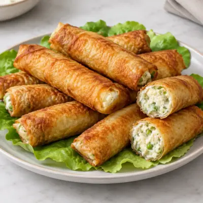 Rouleaux au fromage recette facile et croustillante