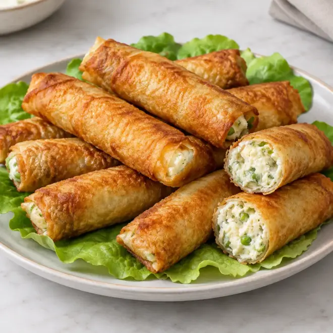 Rouleaux au fromage recette facile et croustillante