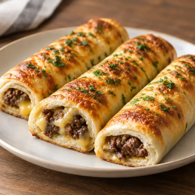 Rouleaux de bœuf haché au fromage faciles
