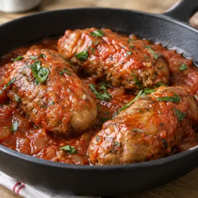 Rouleaux de kofta recette fondante à la tomate