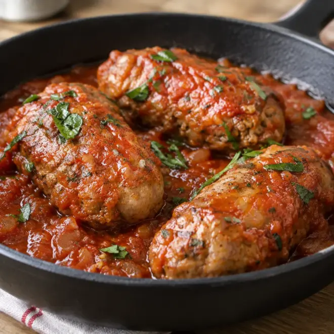 Rouleaux de kofta recette fondante à la tomate
