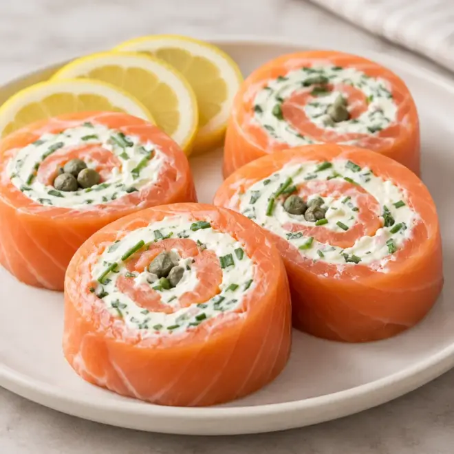 Rouleaux de saumon fumé, fondants et bien nets