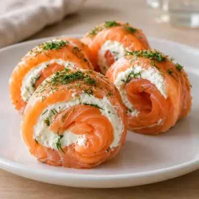 Rouleaux de saumon fumé recette facile