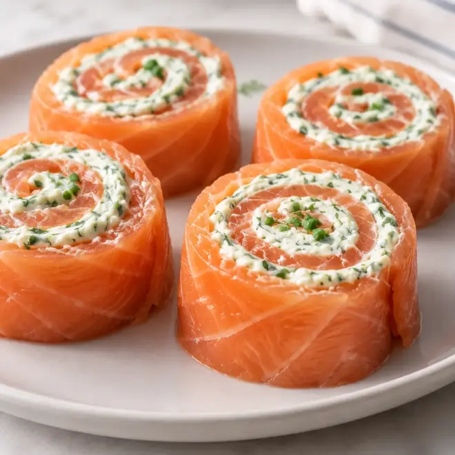 Roulés de saumon fumé aux herbes faciles