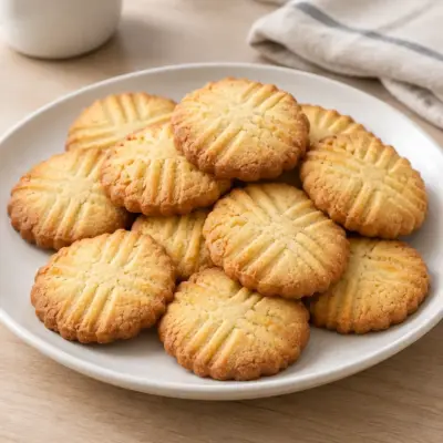 Sablés recette maison, friables et dorés