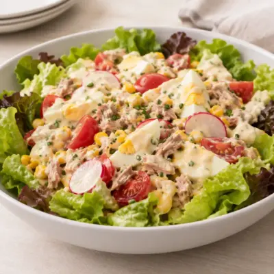Salade composée crémeuse facile en 35 minutes