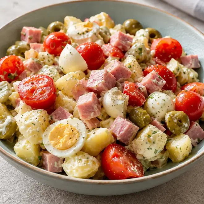 Salade de pommes de terre crémeuse et facile