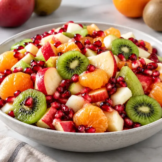 Salade de fruits facile, fraîche et colorée