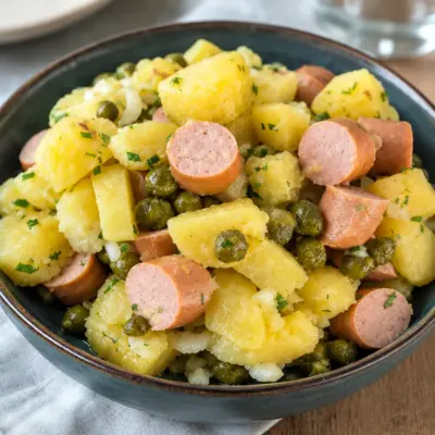 Salade de pommes de terre facile et tiède