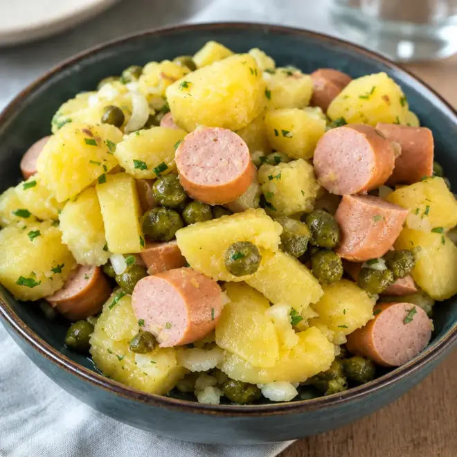 Salade de pommes de terre facile et tiède