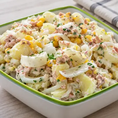 Salade de pommes de terre au thon crémeuse
