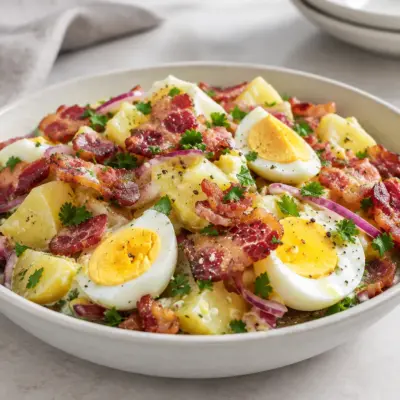 Salade de pommes de terre facile et crémeuse